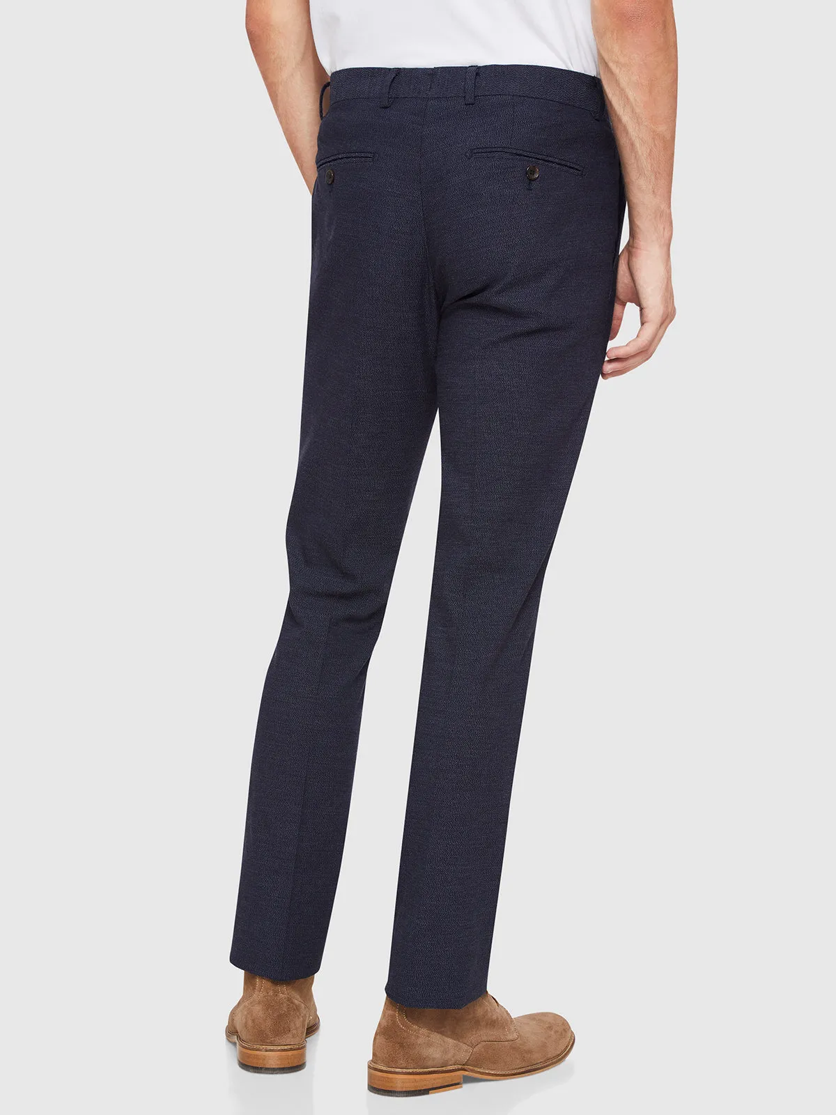 STRETCH TEXTURED TROUSERS sold by Oxford Shop product image thumbnail 4