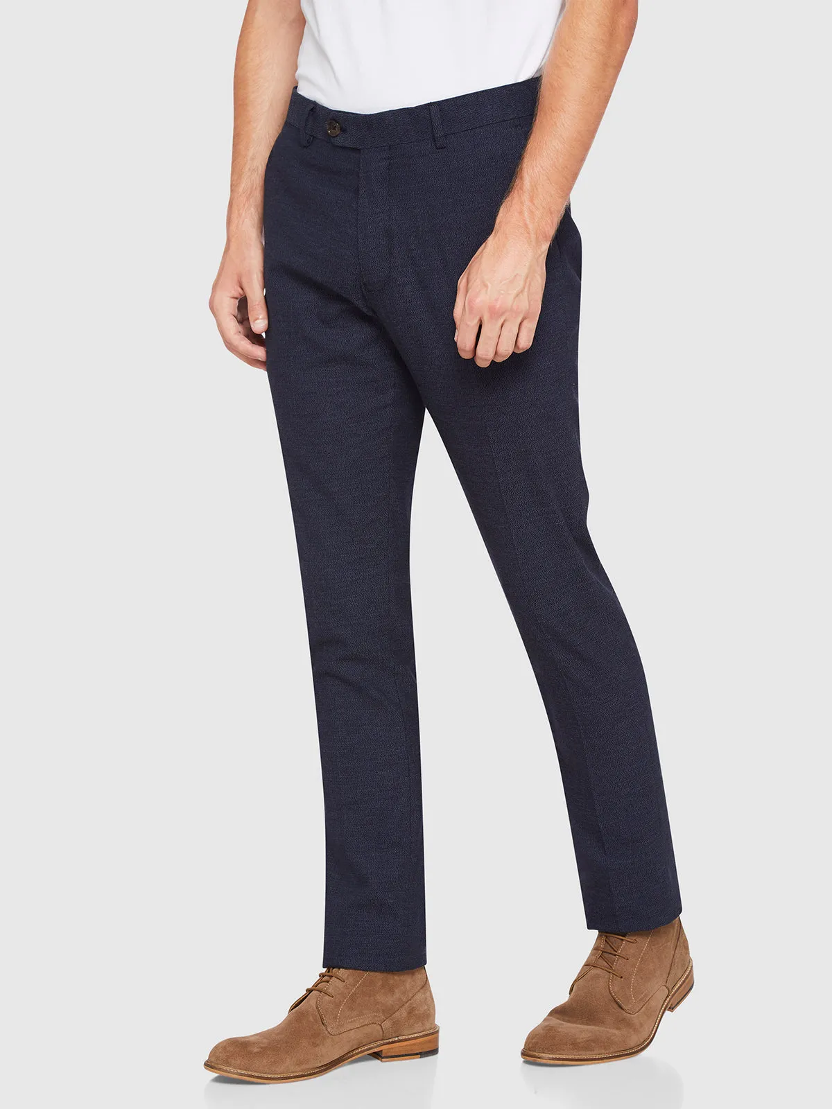 STRETCH TEXTURED TROUSERS sold by Oxford Shop product image thumbnail 3