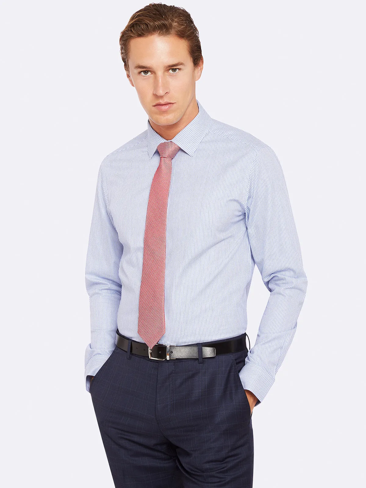 Beckton Dobby Shirt sold by Oxford Shop product image thumbnail 3