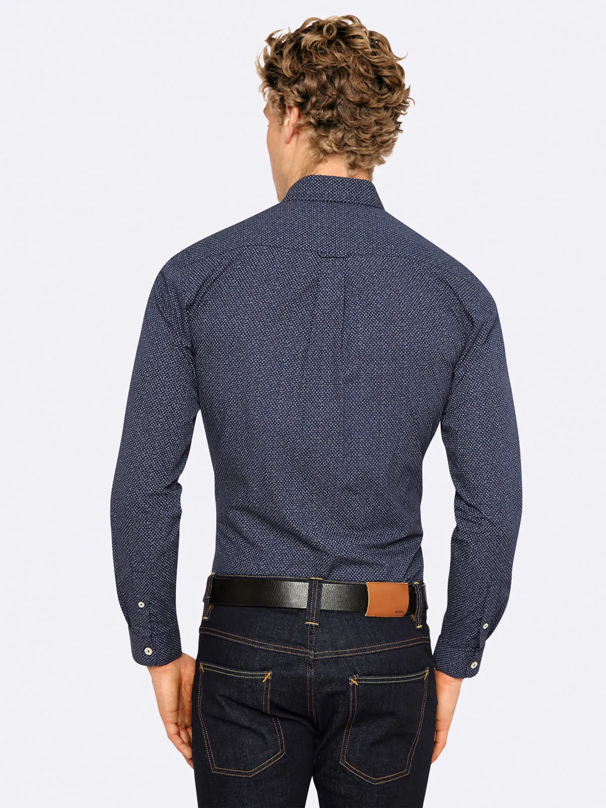 Uxbridge Printed Shirt sold by Oxford Shop product image thumbnail 4