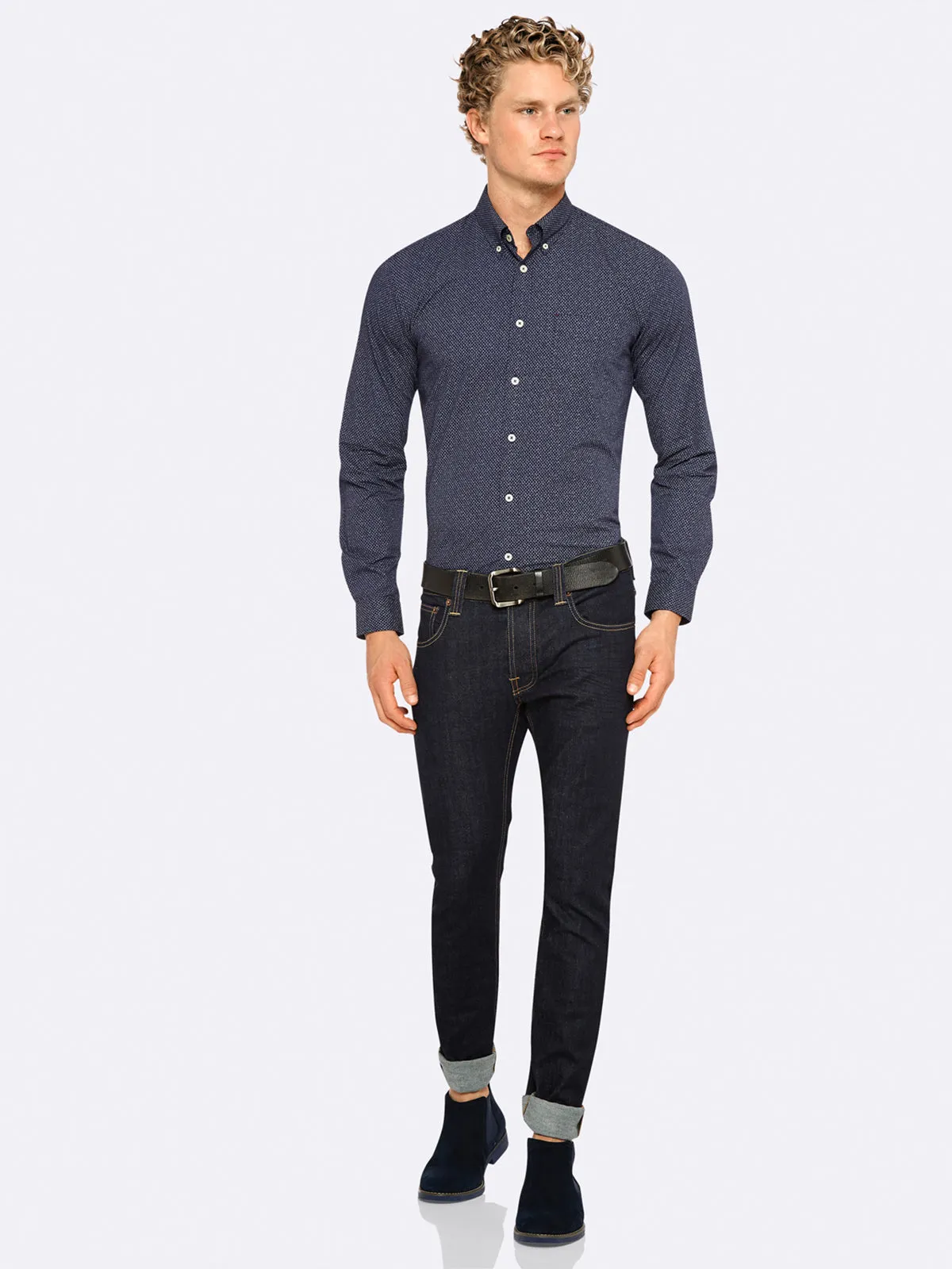 Uxbridge Printed Shirt sold by Oxford Shop product image thumbnail 5