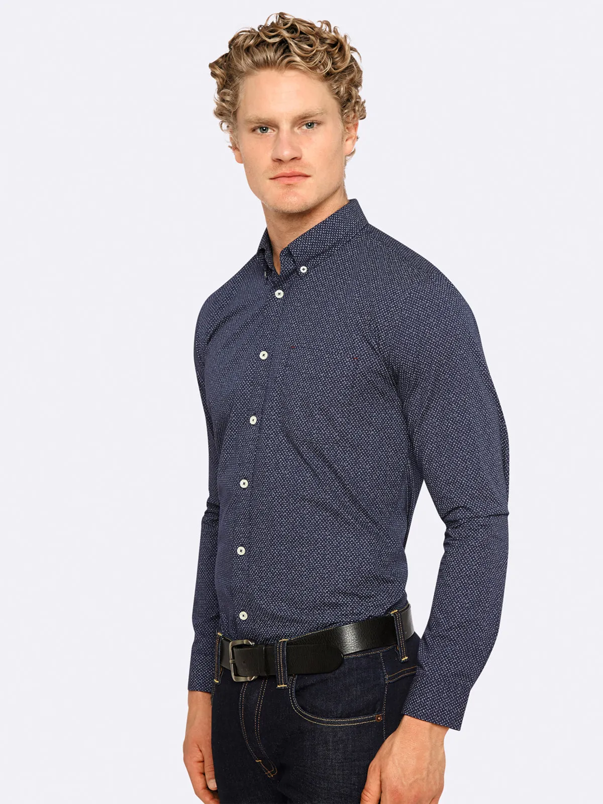 Uxbridge Printed Shirt sold by Oxford Shop product image thumbnail 3