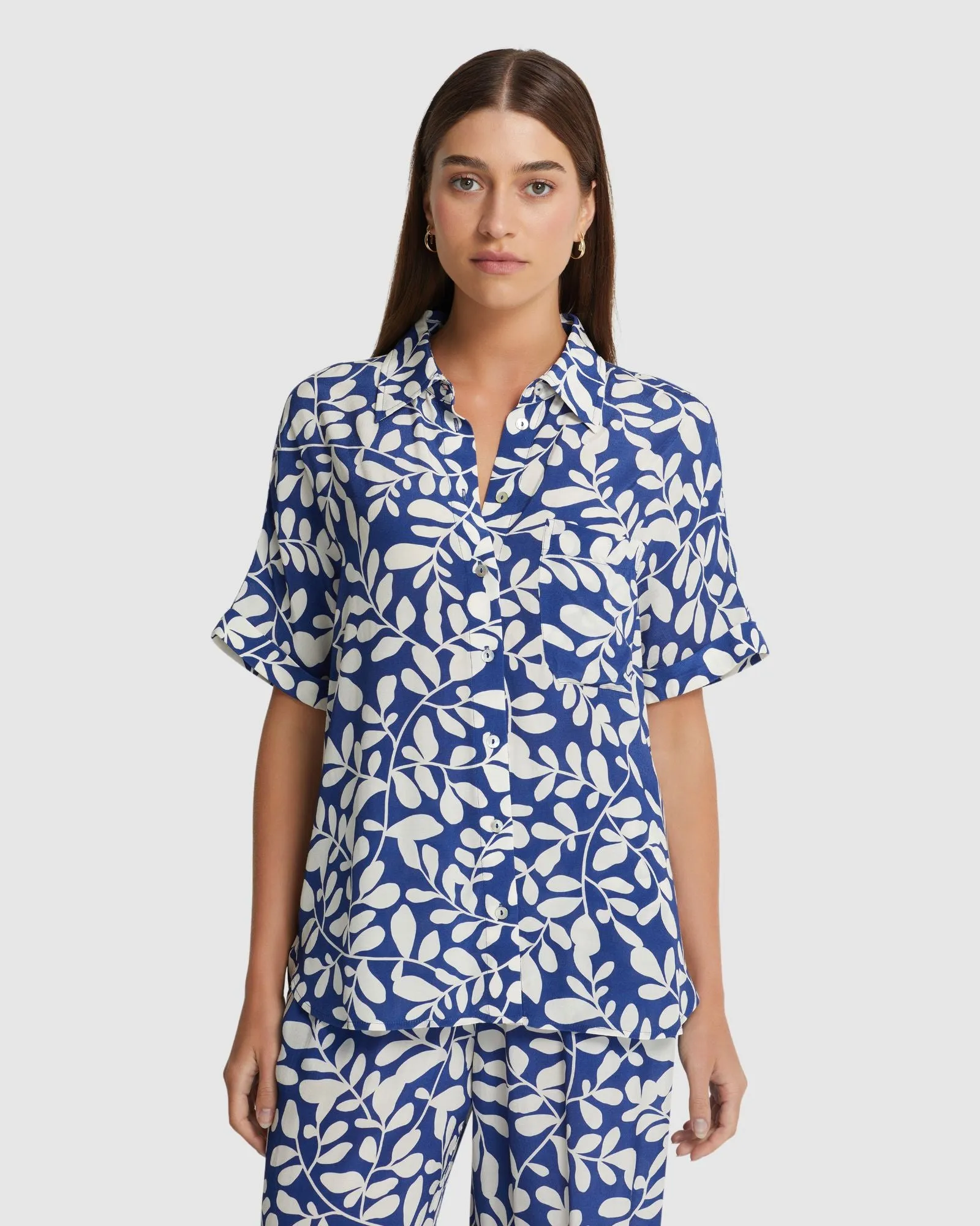 Jasmine Printed Short Sleeve Shirt sold by Oxford Shop product image thumbnail 5