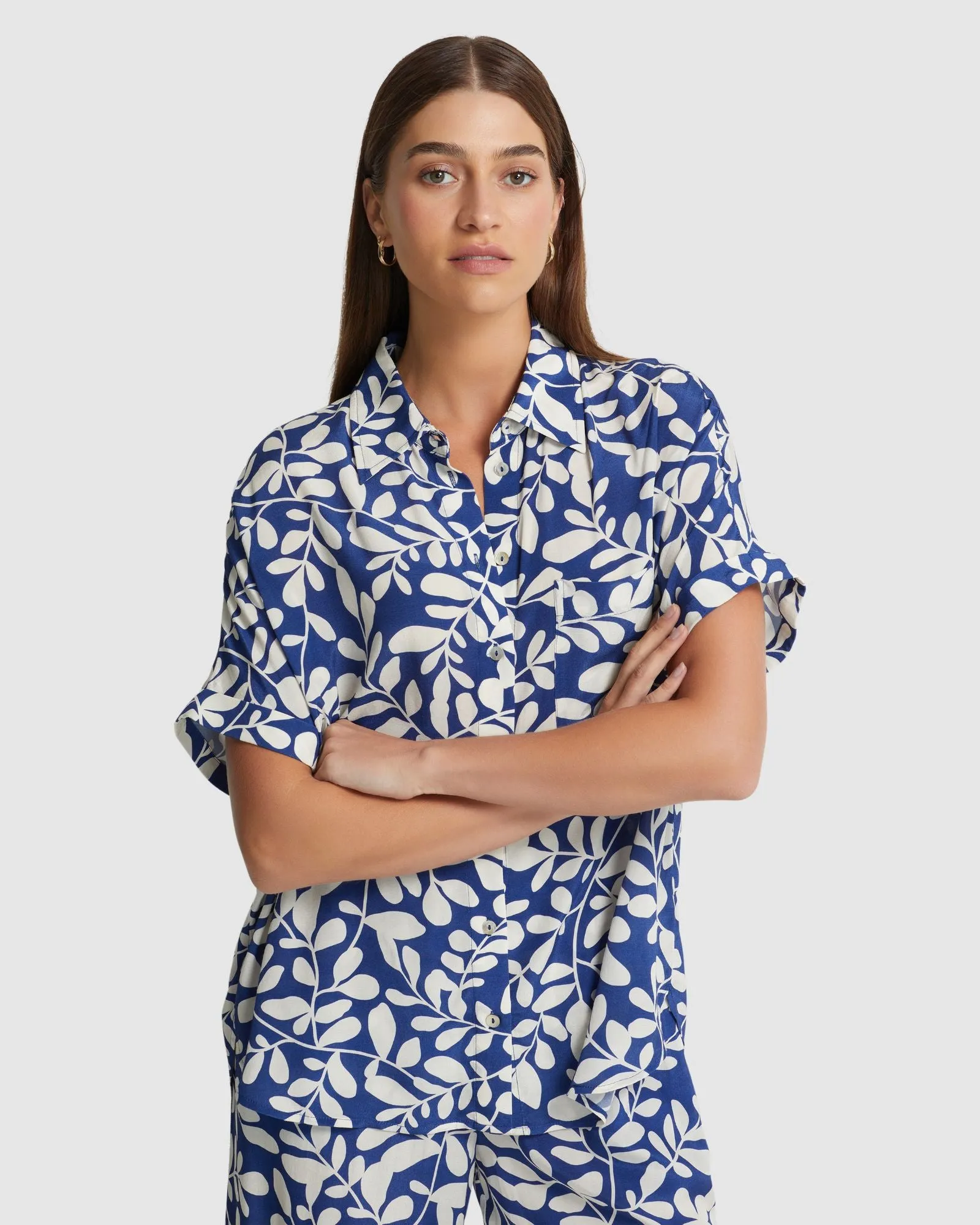 Jasmine Printed Short Sleeve Shirt sold by Oxford Shop product image thumbnail 4