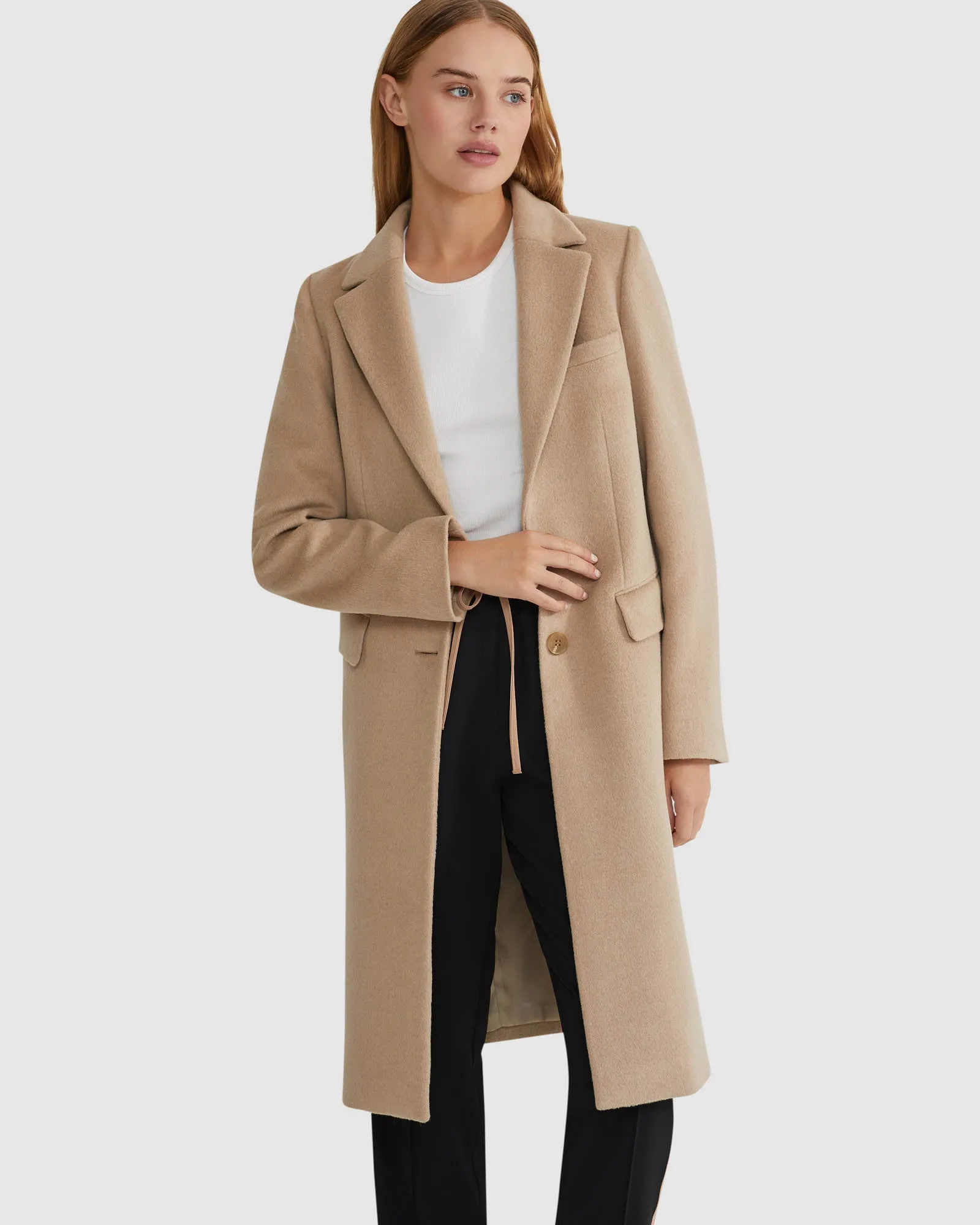 Ruby Wool Rich Tailored Overcoat sold by Oxford Shop product image thumbnail 4