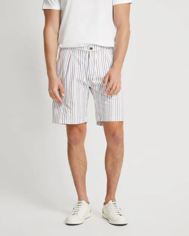 Barney Cotton Stripe Shorts sold by Oxford Shop