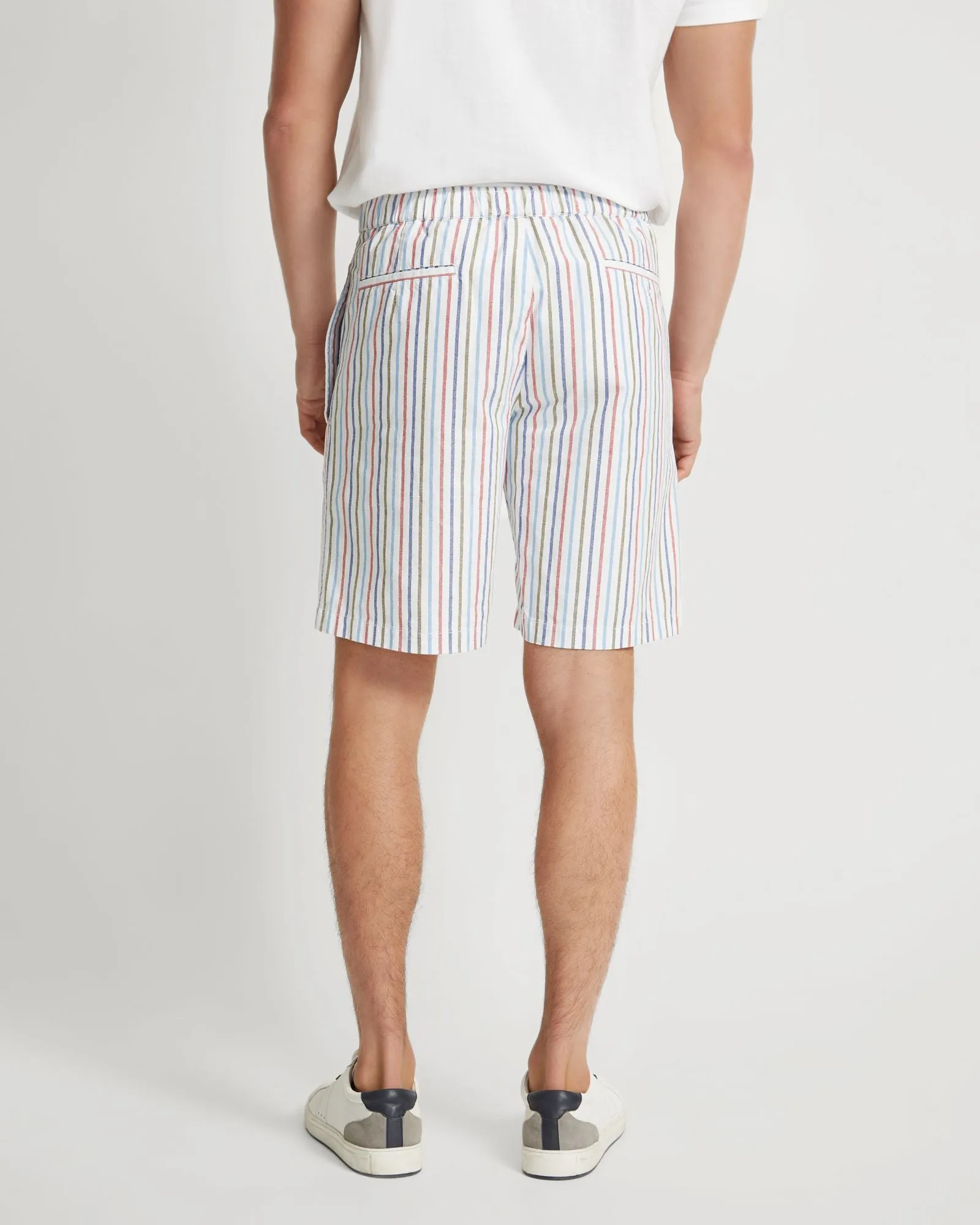 Barney Cotton Stripe Shorts sold by Oxford Shop product image thumbnail 3