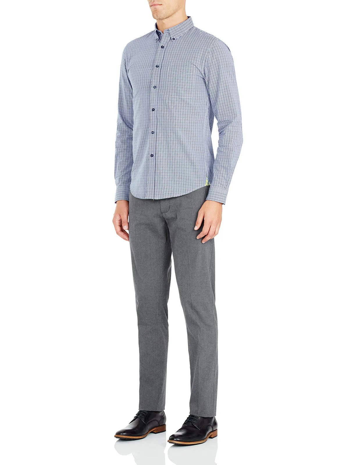 Uxbridge Mini Check Shirt sold by Oxford Shop product image thumbnail 3