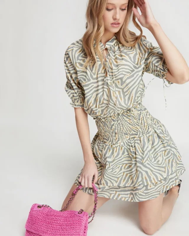 Isabel Grey Animal Print Top sold by Oxford Shop