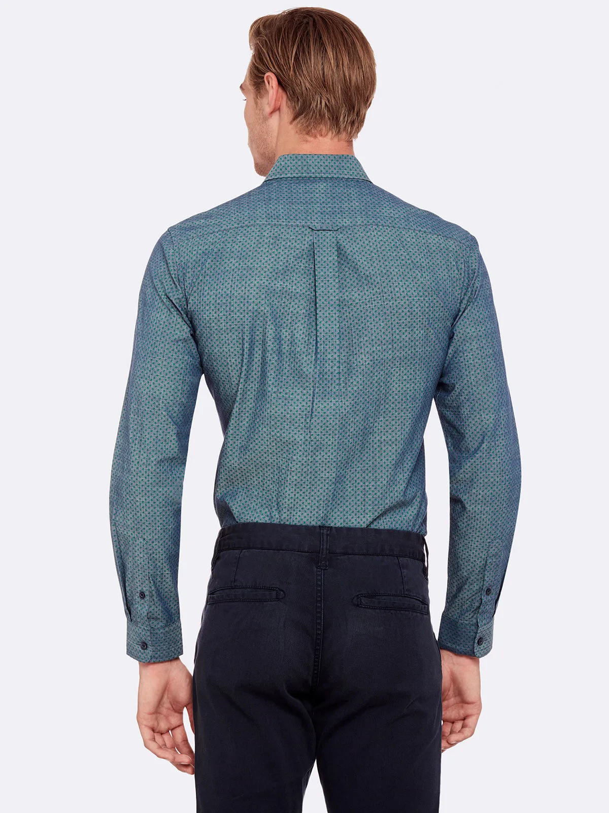Uxbridge Print Shirt sold by Oxford Shop product image thumbnail 4