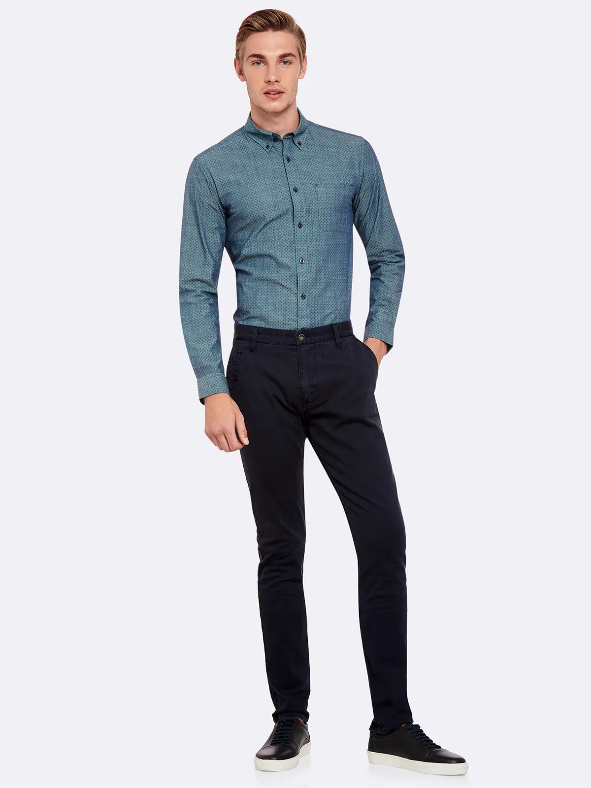 Uxbridge Print Shirt sold by Oxford Shop product image thumbnail 5