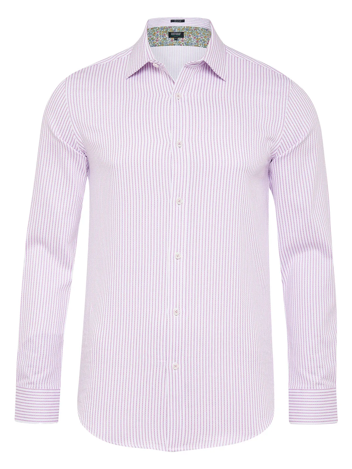 Beckton Dobby Striped Shirt sold by Oxford Shop product image thumbnail 2