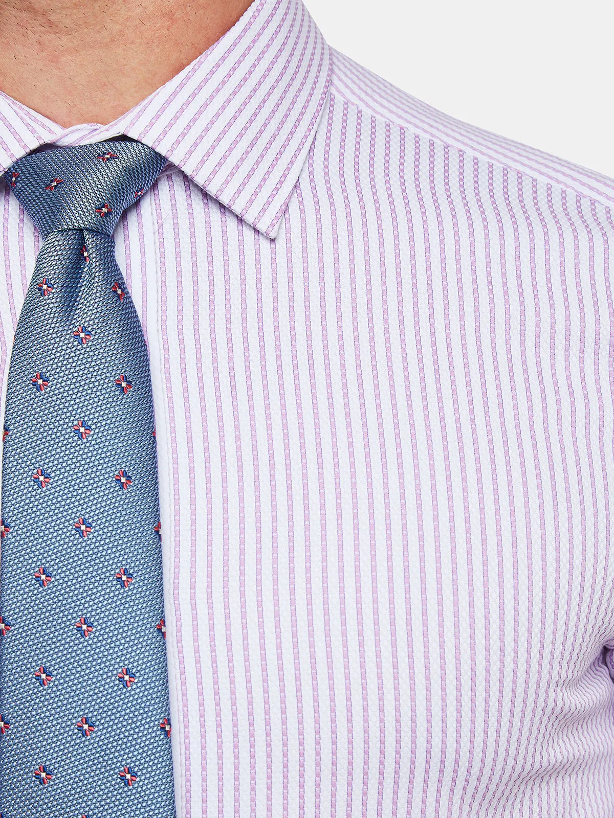 Beckton Dobby Striped Shirt sold by Oxford Shop product image thumbnail 3