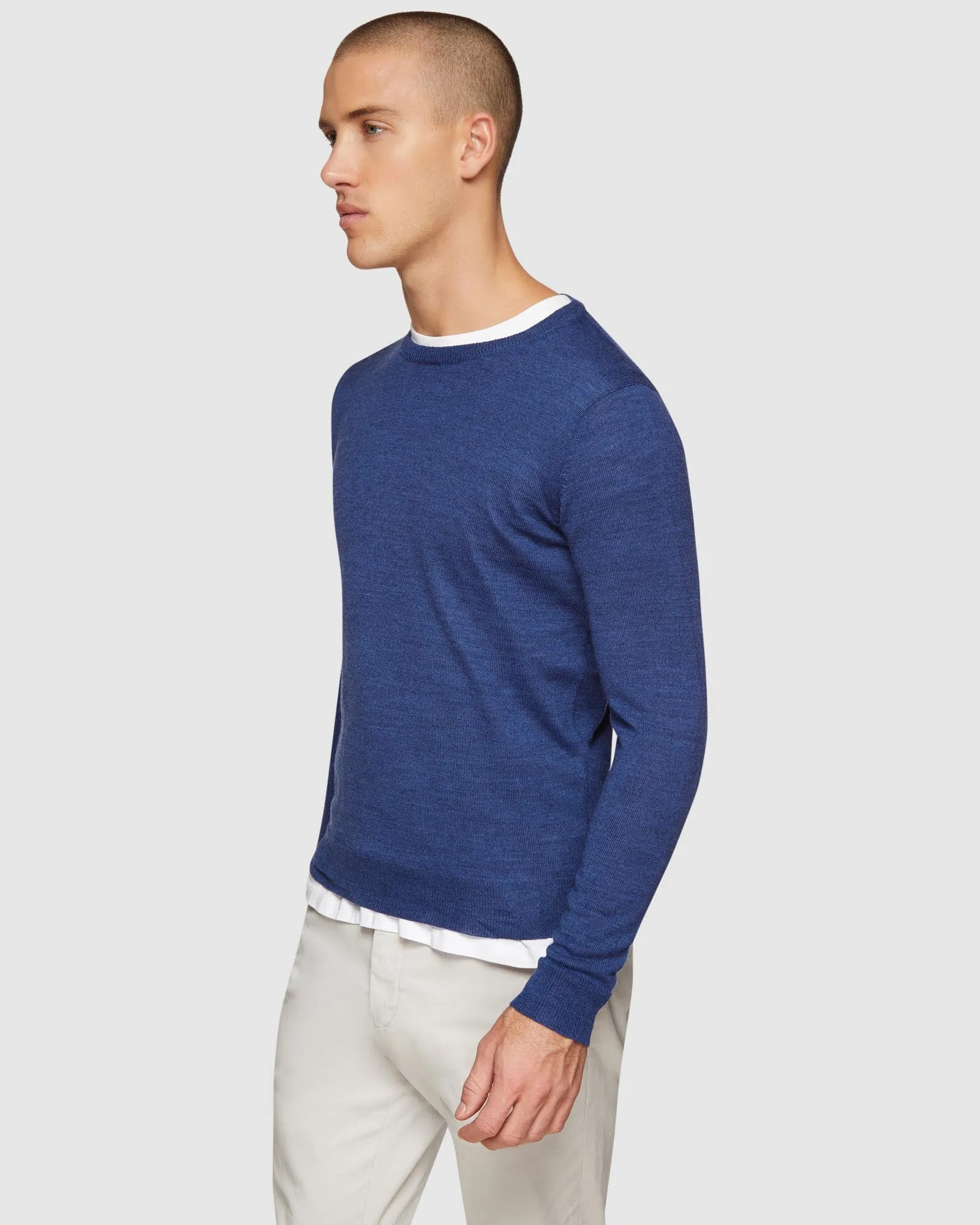 Crew Neck Wool Blend Pullover sold by Oxford Shop product image thumbnail 2