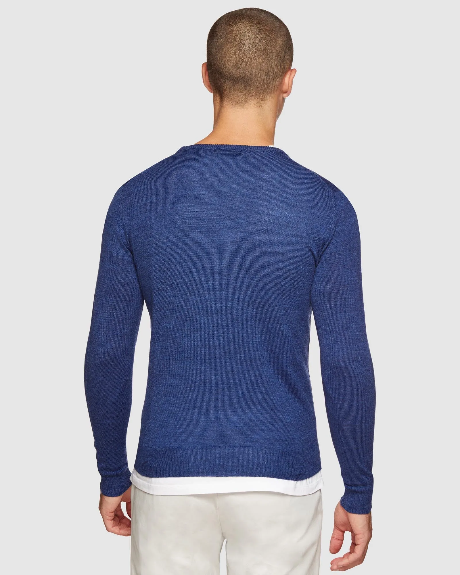 Crew Neck Wool Blend Pullover sold by Oxford Shop product image thumbnail 3