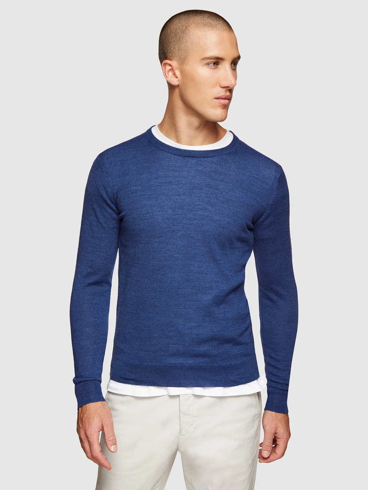 Crew Neck Wool Blend Pullover sold by Oxford Shop product image thumbnail 4