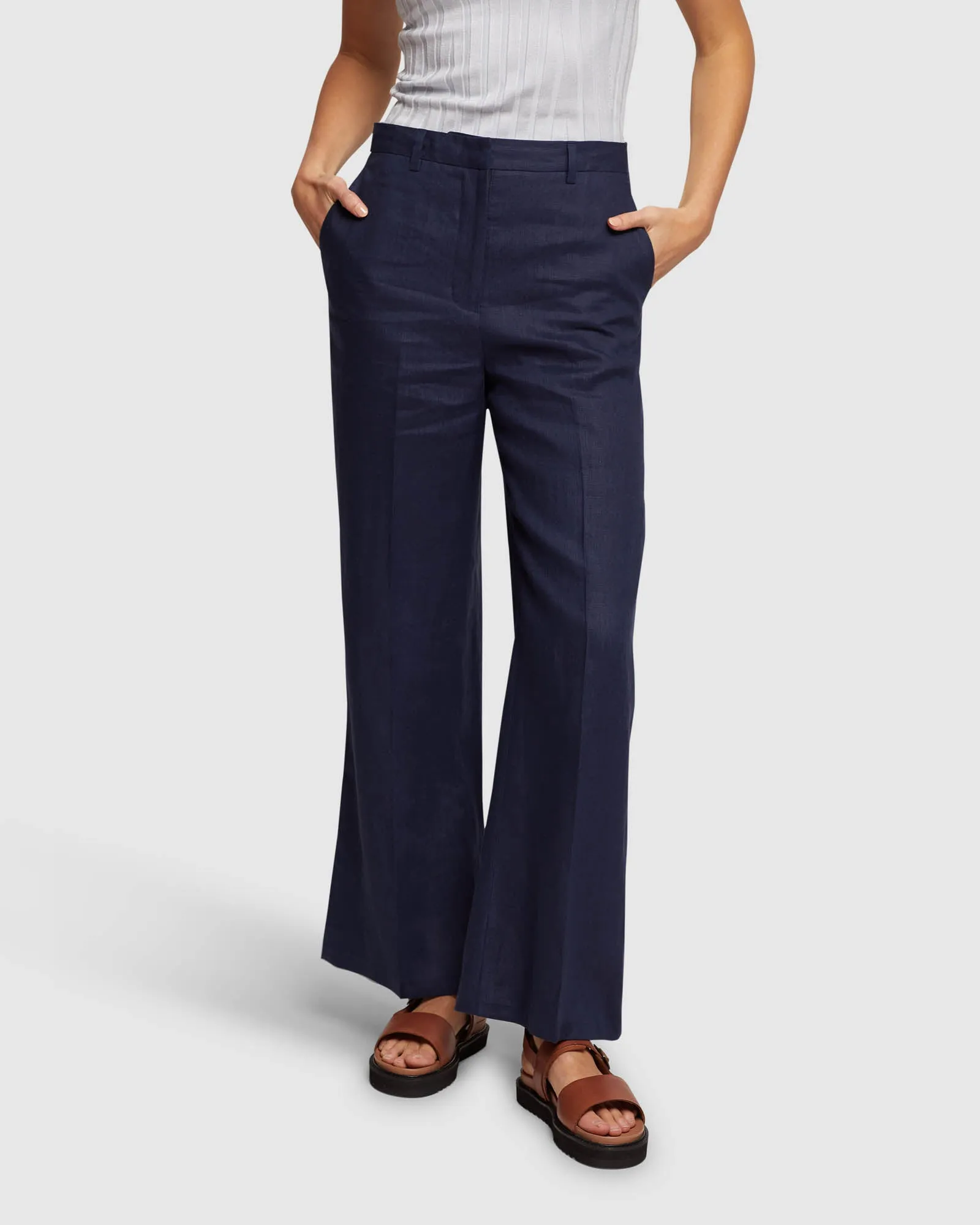 Lauren Linen Wide Leg Pants sold by Oxford Shop
