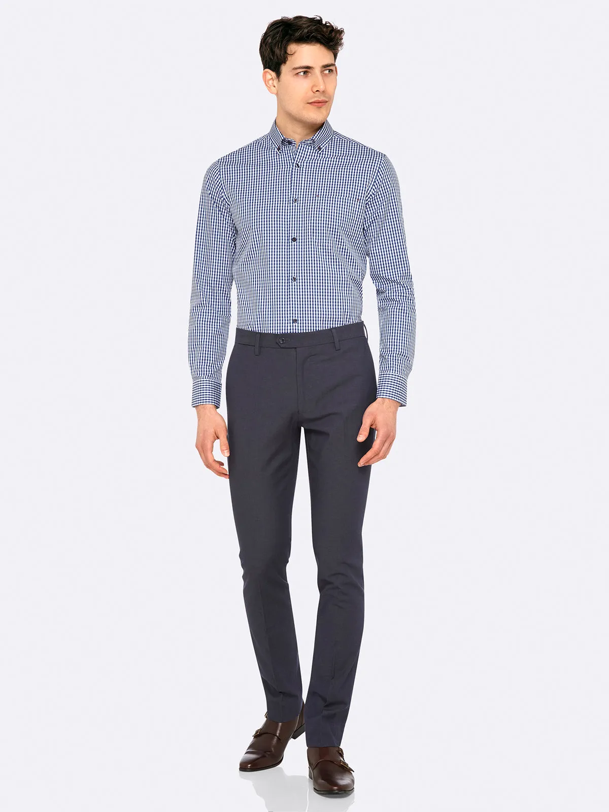 Stratton Checked Shirt sold by Oxford Shop product image thumbnail 5