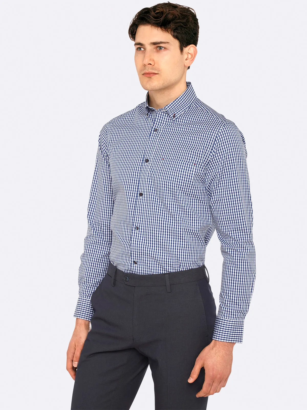 Stratton Checked Shirt sold by Oxford Shop product image thumbnail 3