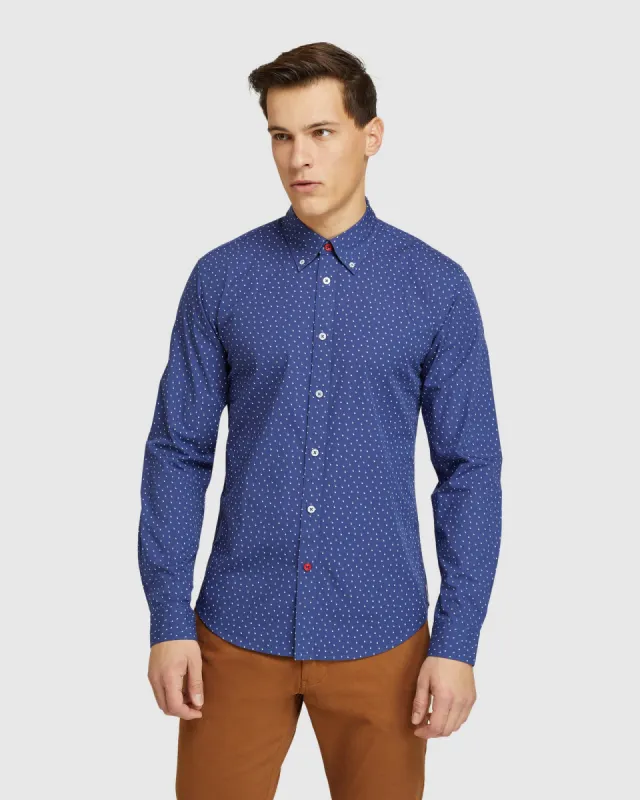 Uxbridge Spot Print Shirt sold by Oxford Shop