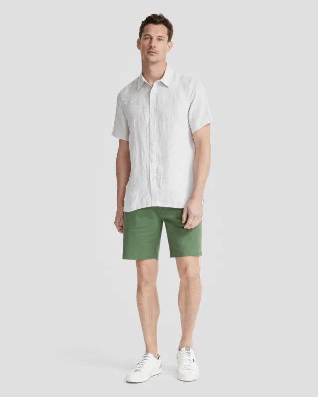 Leyton Pure Linen Short Sleeve Shirt sold by Oxford Shop