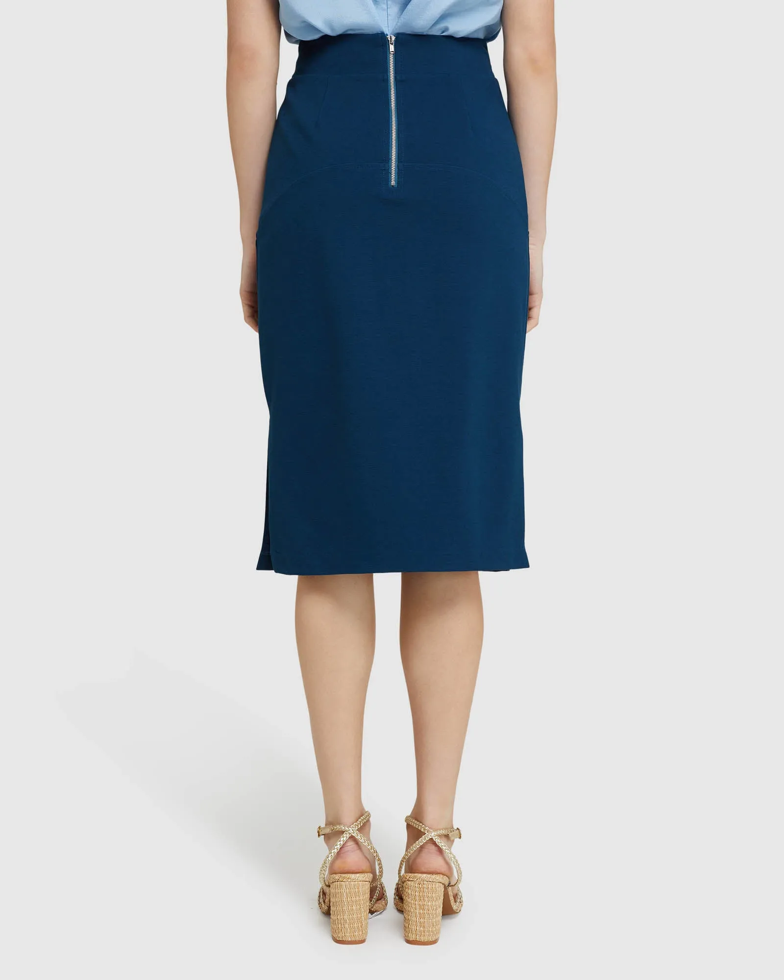 Giselle Eyelet Detail Ponti Skirt sold by Oxford Shop product image thumbnail 3