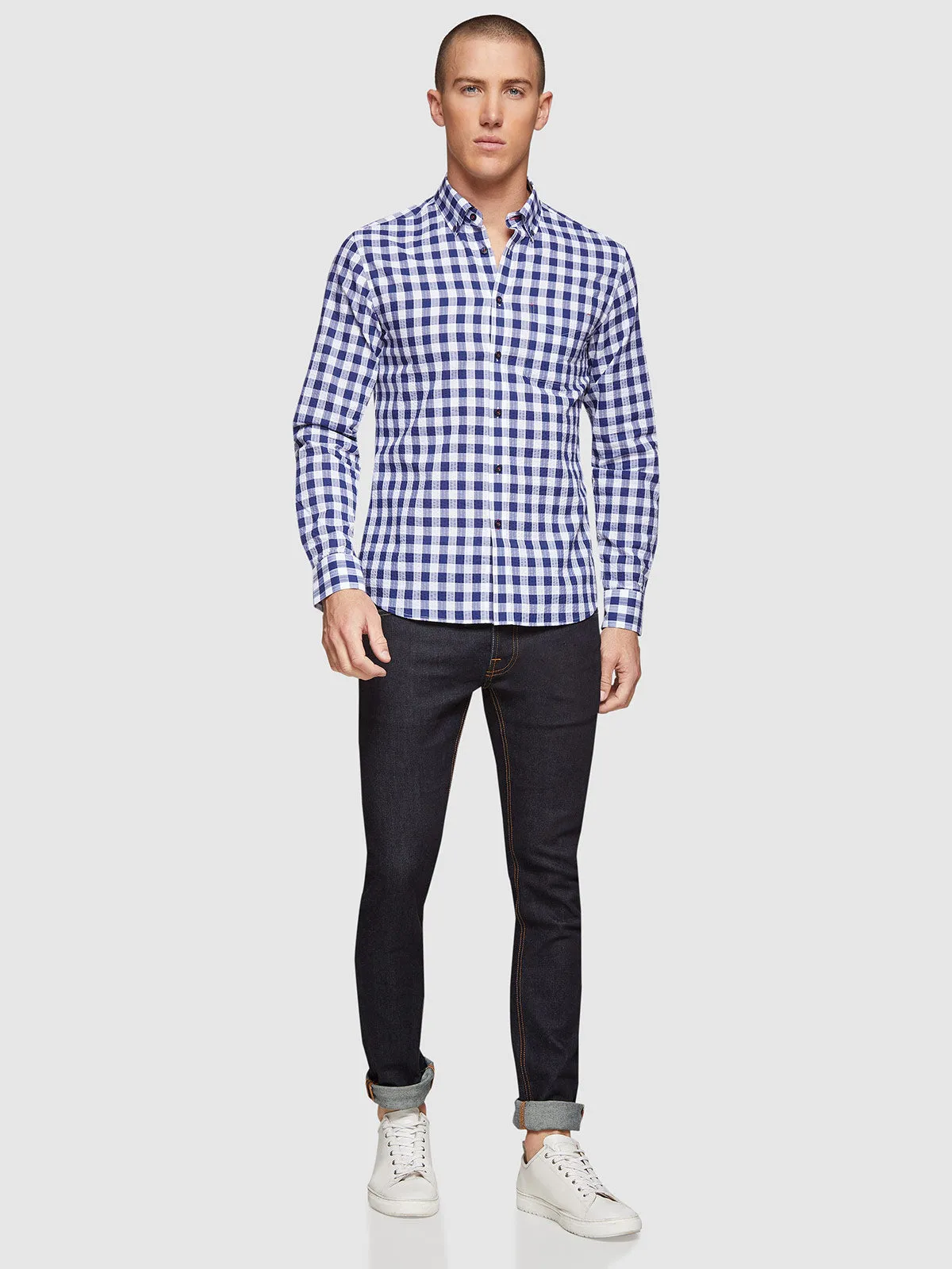 Stratton Checked Shirt sold by Oxford Shop product image thumbnail 5