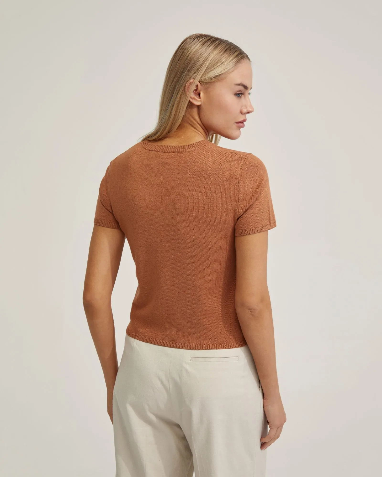 Olivia Crop Knit Top sold by Oxford Shop product image thumbnail 3