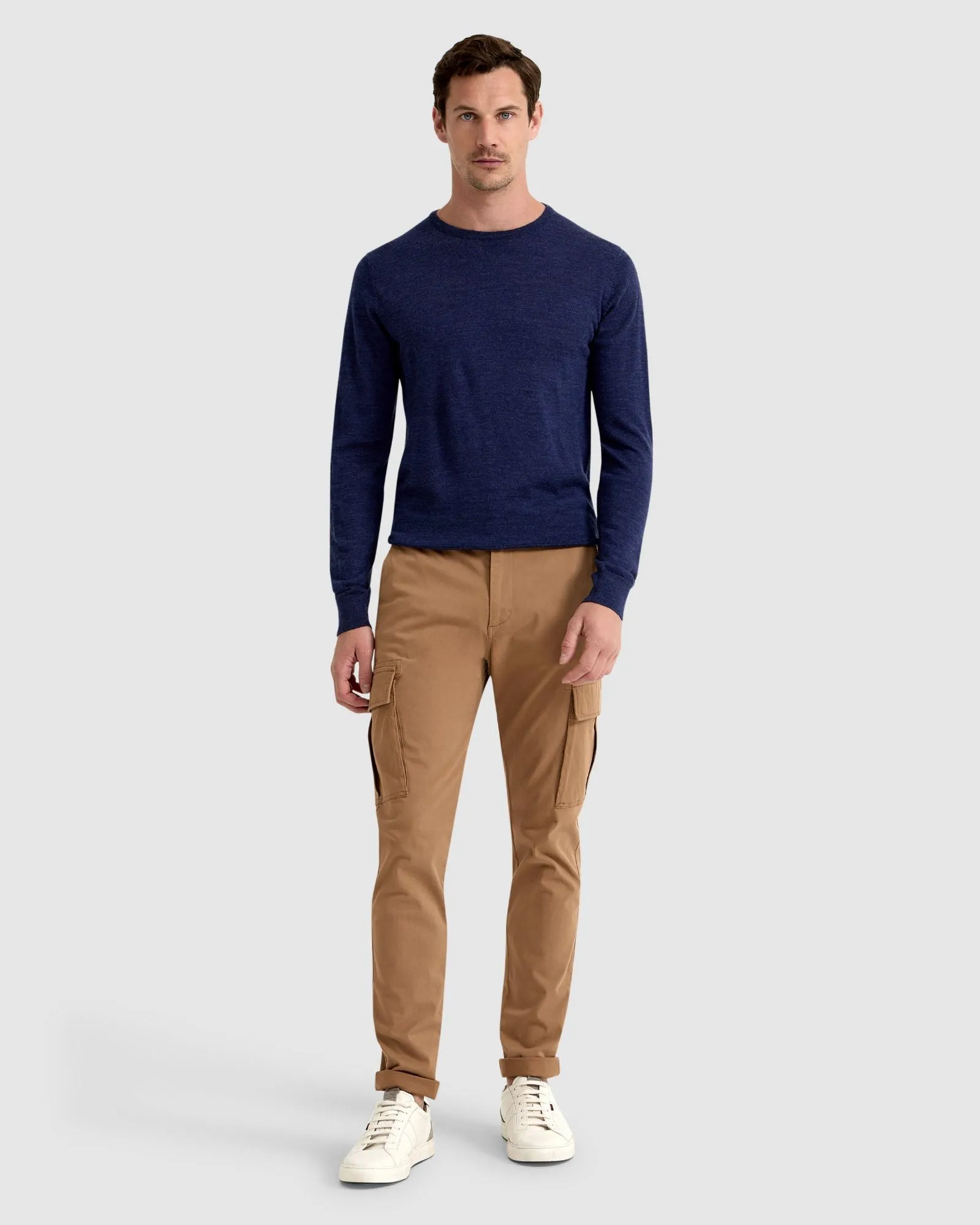 Merino Crew Neck Knitted Pullover sold by Oxford Shop