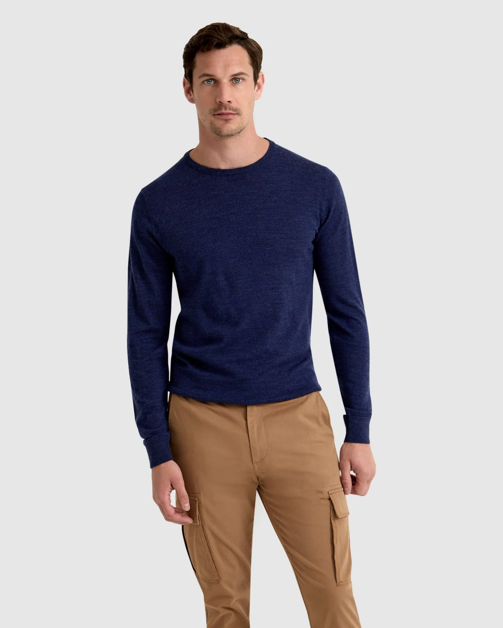 Merino Crew Neck Knitted Pullover sold by Oxford Shop product image thumbnail 5