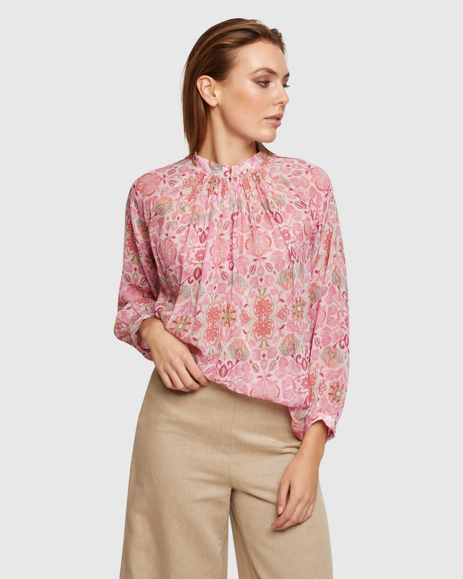 Stephanie Floral Print Tunic Top sold by Oxford Shop product image thumbnail 5