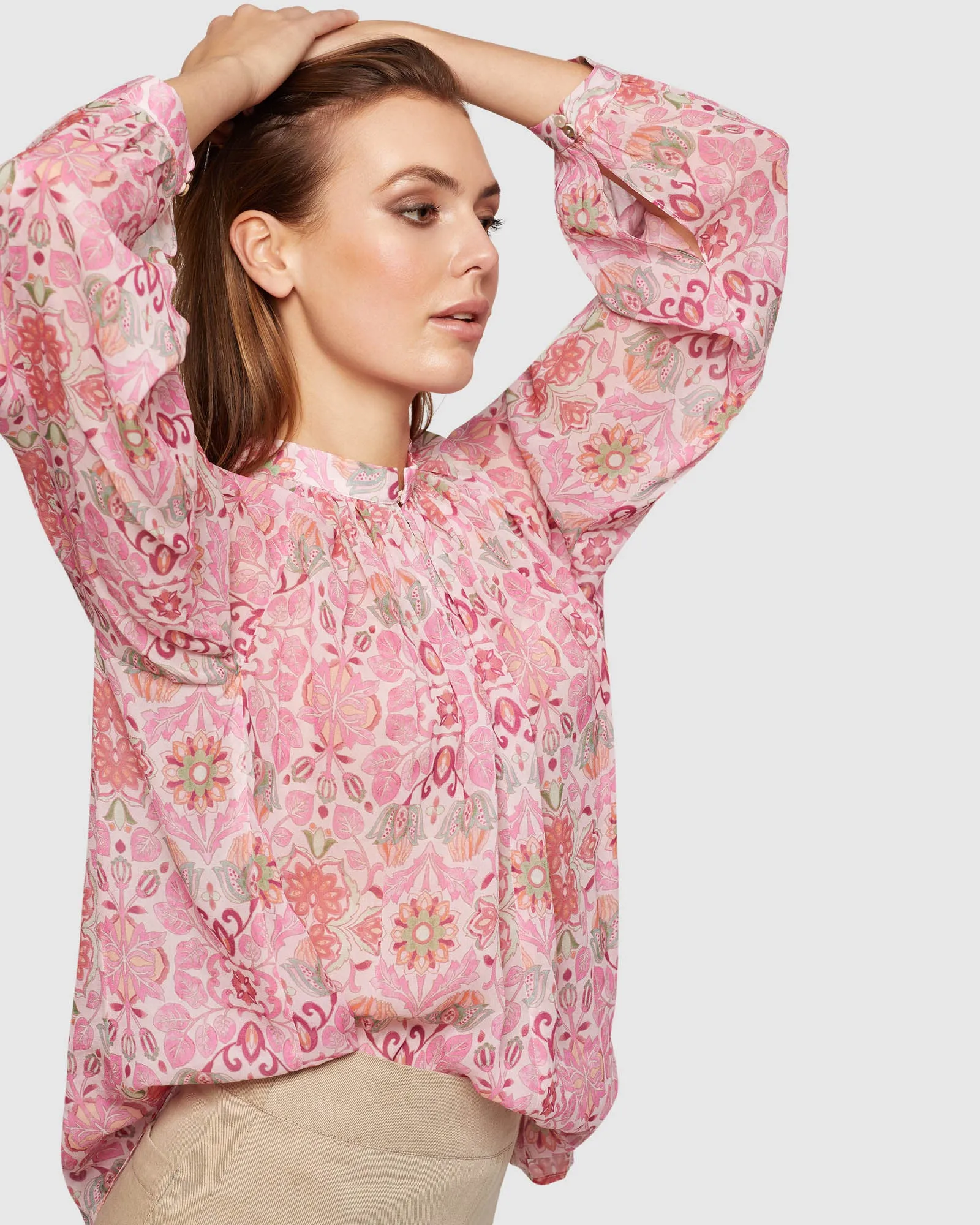 Stephanie Floral Print Tunic Top sold by Oxford Shop product image thumbnail 4