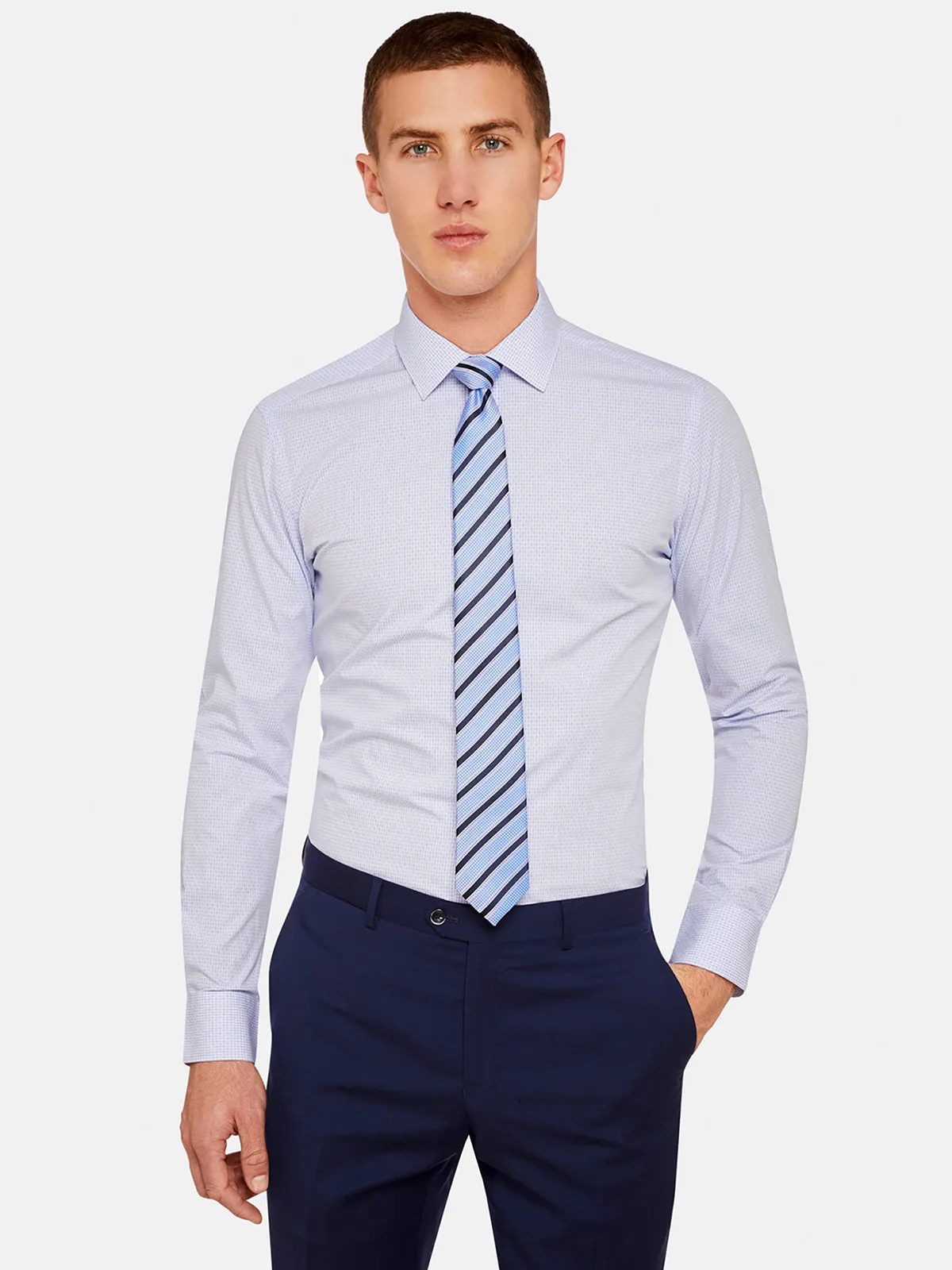 Beckton Mini Checked Shirt sold by Oxford Shop