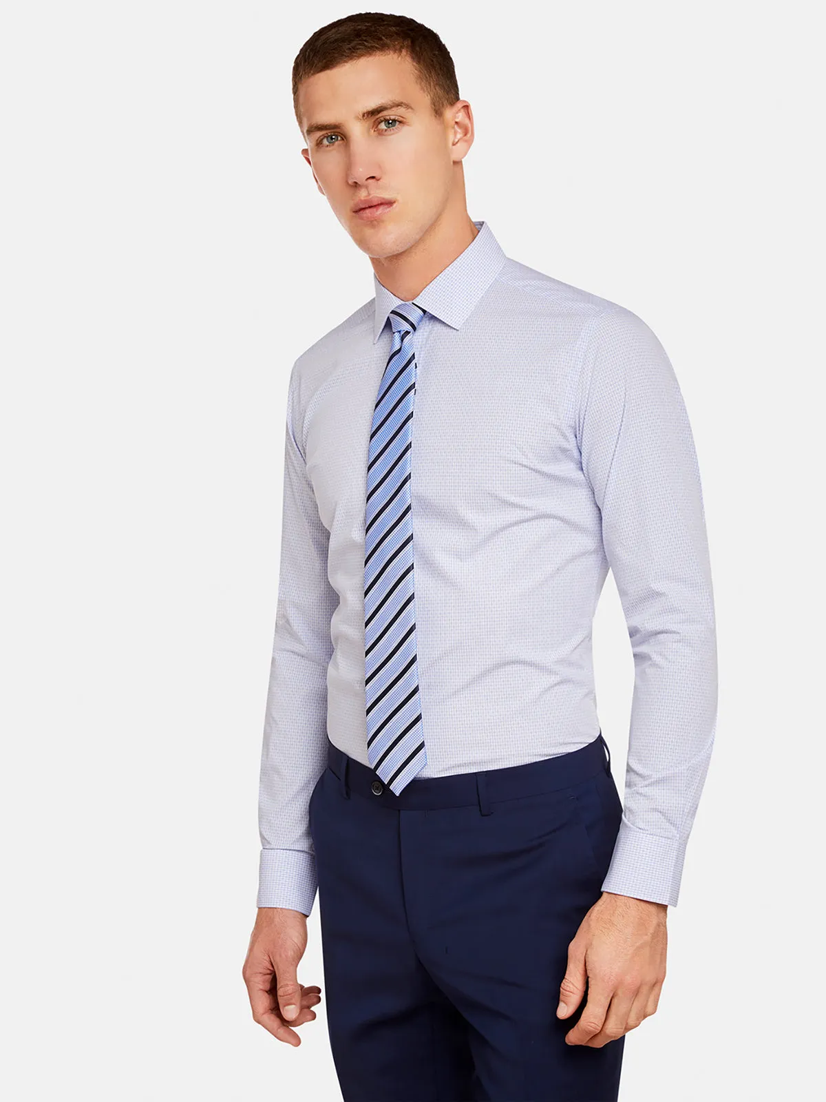 Beckton Mini Checked Shirt sold by Oxford Shop product image thumbnail 3