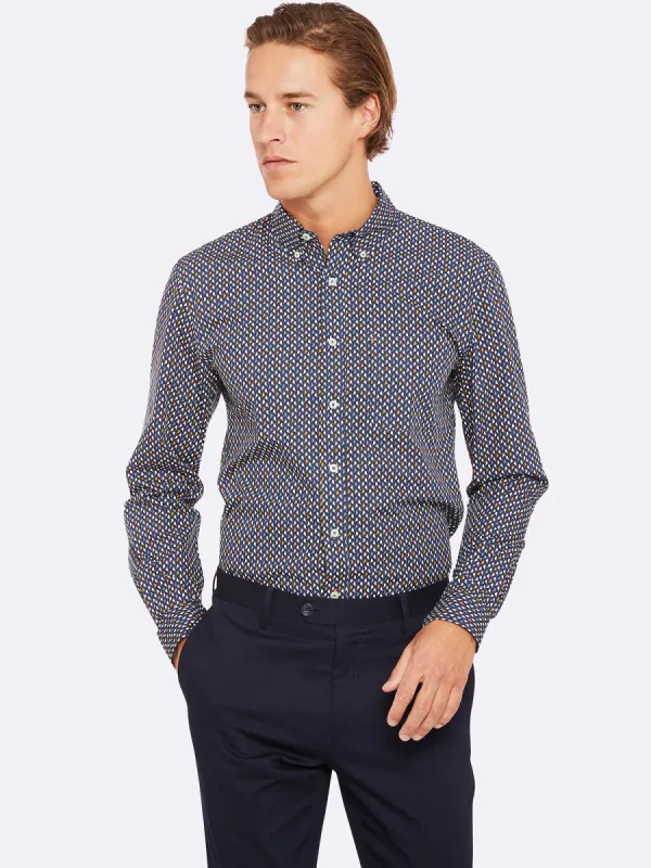 Uxbridge Printed Luxury Shirt sold by Oxford Shop
