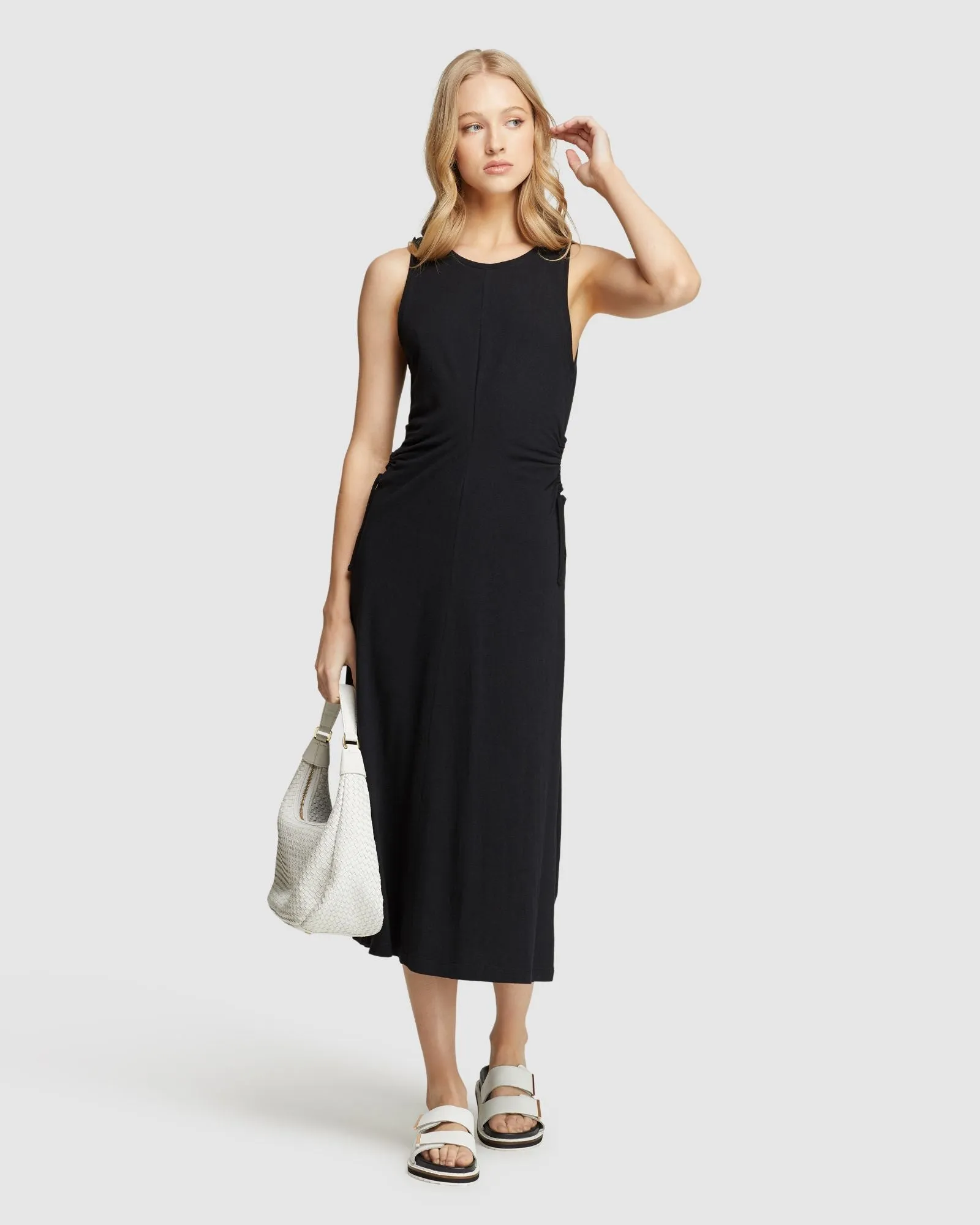 Candy Cutout Waist Knitted Dress sold by Oxford Shop product image thumbnail 5