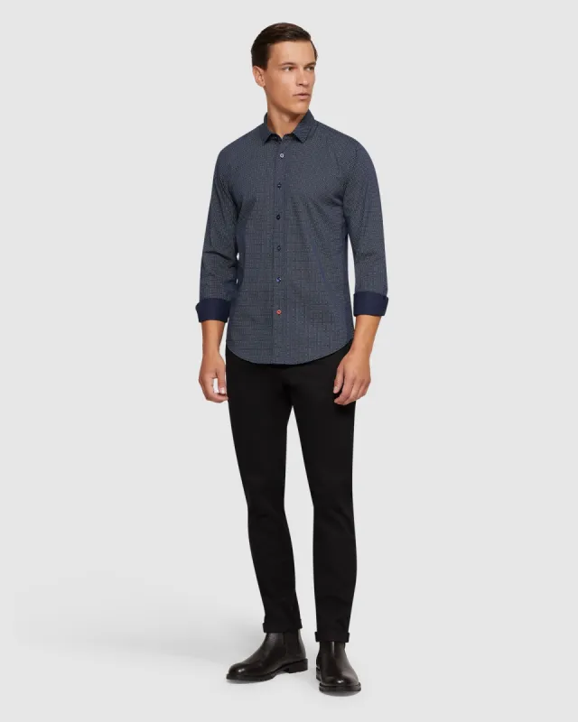 Kenton Printed Cotton Shirt sold by Oxford Shop