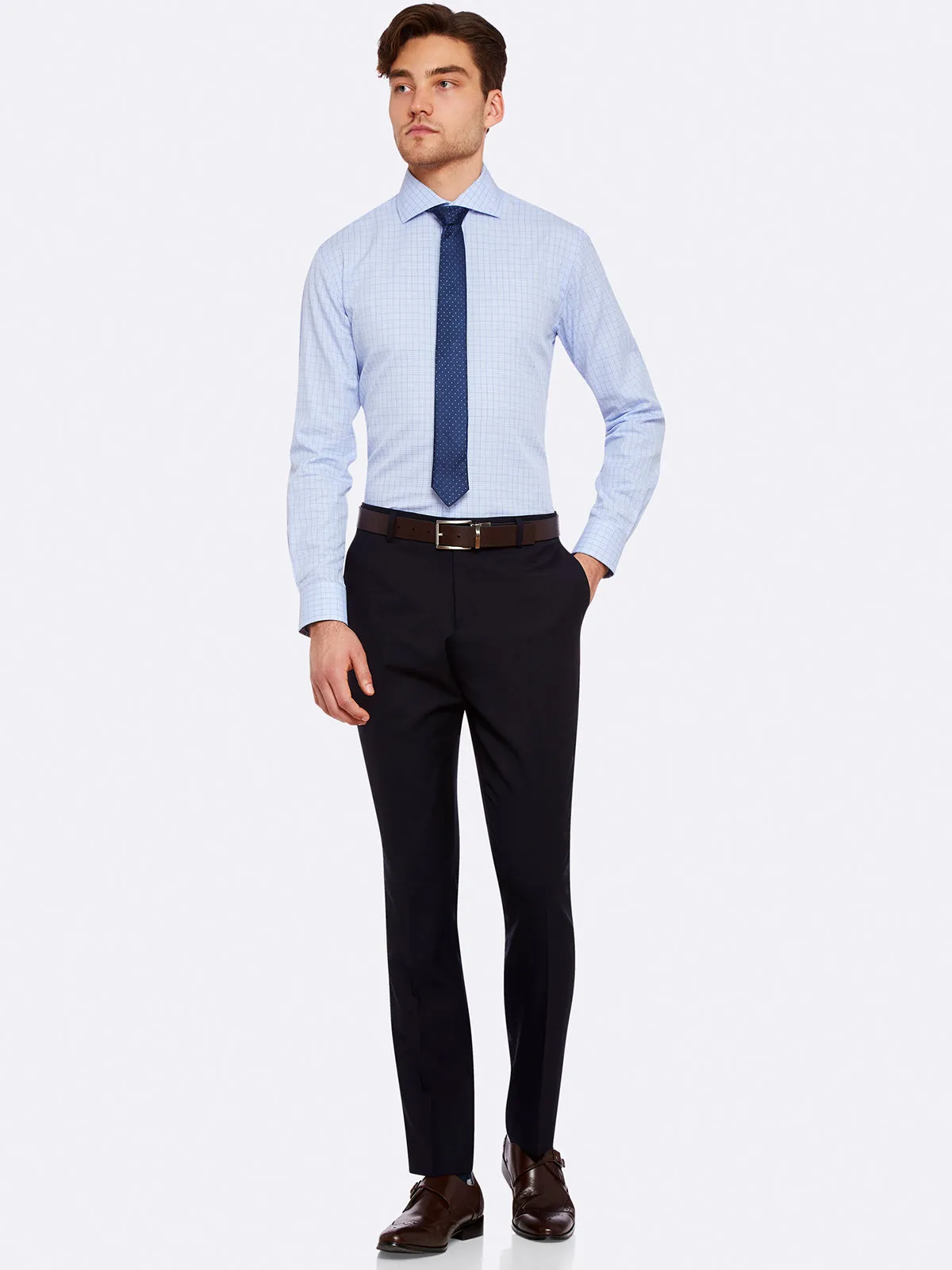 Trafalgar Checked Shirt sold by Oxford Shop product image thumbnail 5