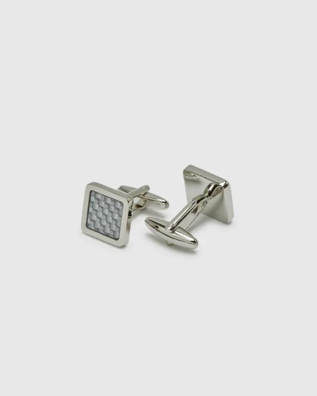 Carbon Fibre Cuff Link Set sold by Oxford Shop
