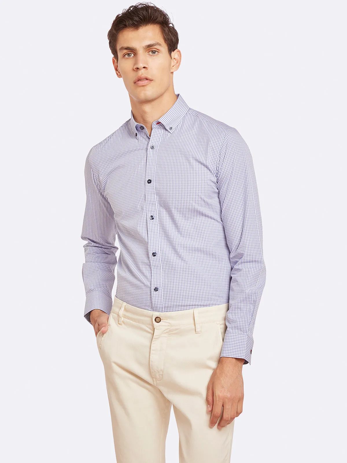 Stratton Checked Shirt sold by Oxford Shop product image thumbnail 3