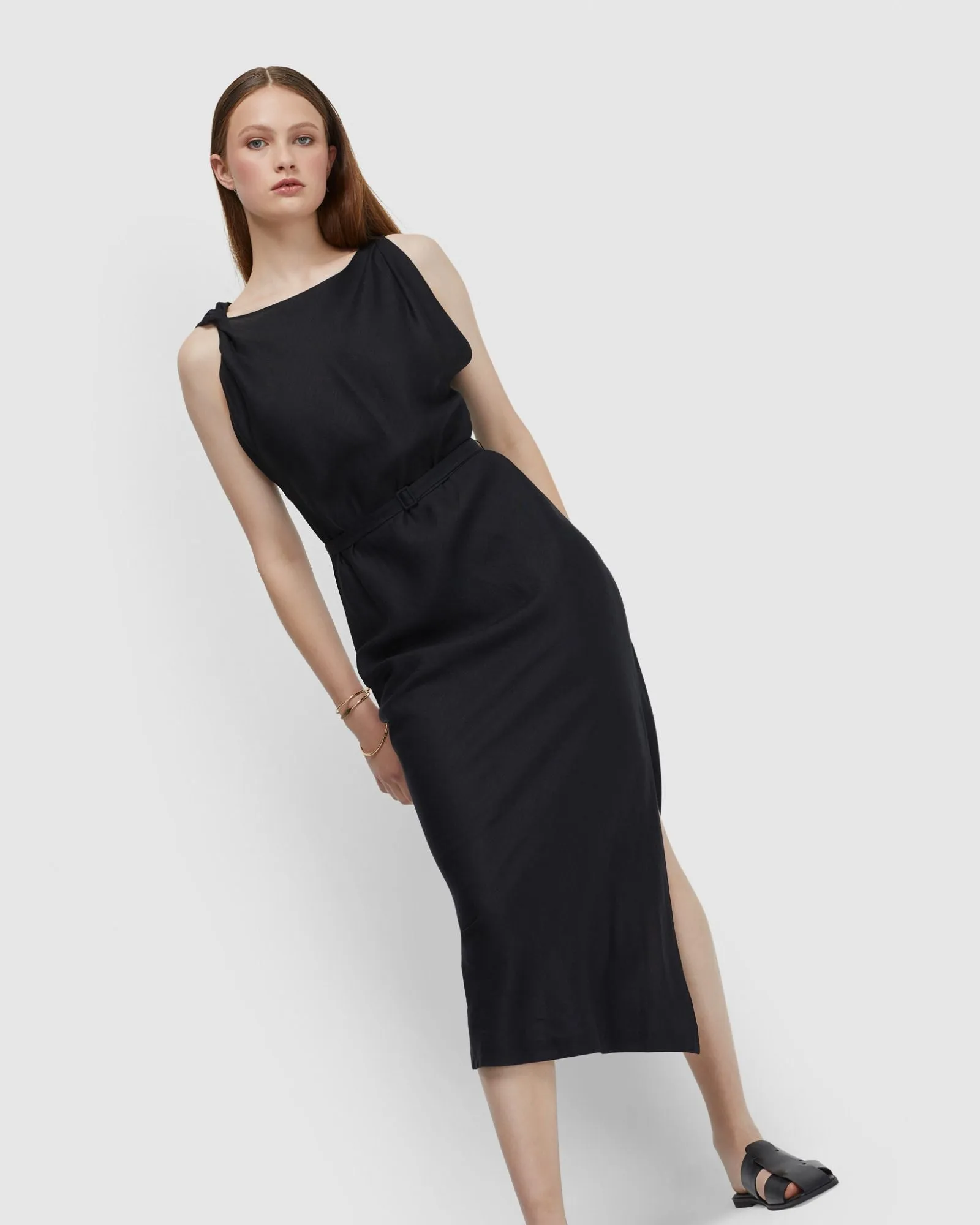 Sally Linen Blend Dress sold by Oxford Shop product image thumbnail 4