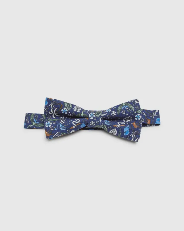 Linen Tropical Bow Tie made by Oxford Shop