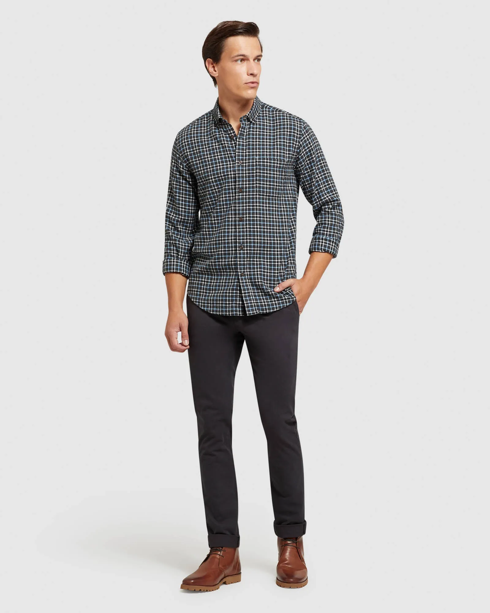 Stratton Button Down Check Shirt sold by Oxford Shop product image thumbnail 5