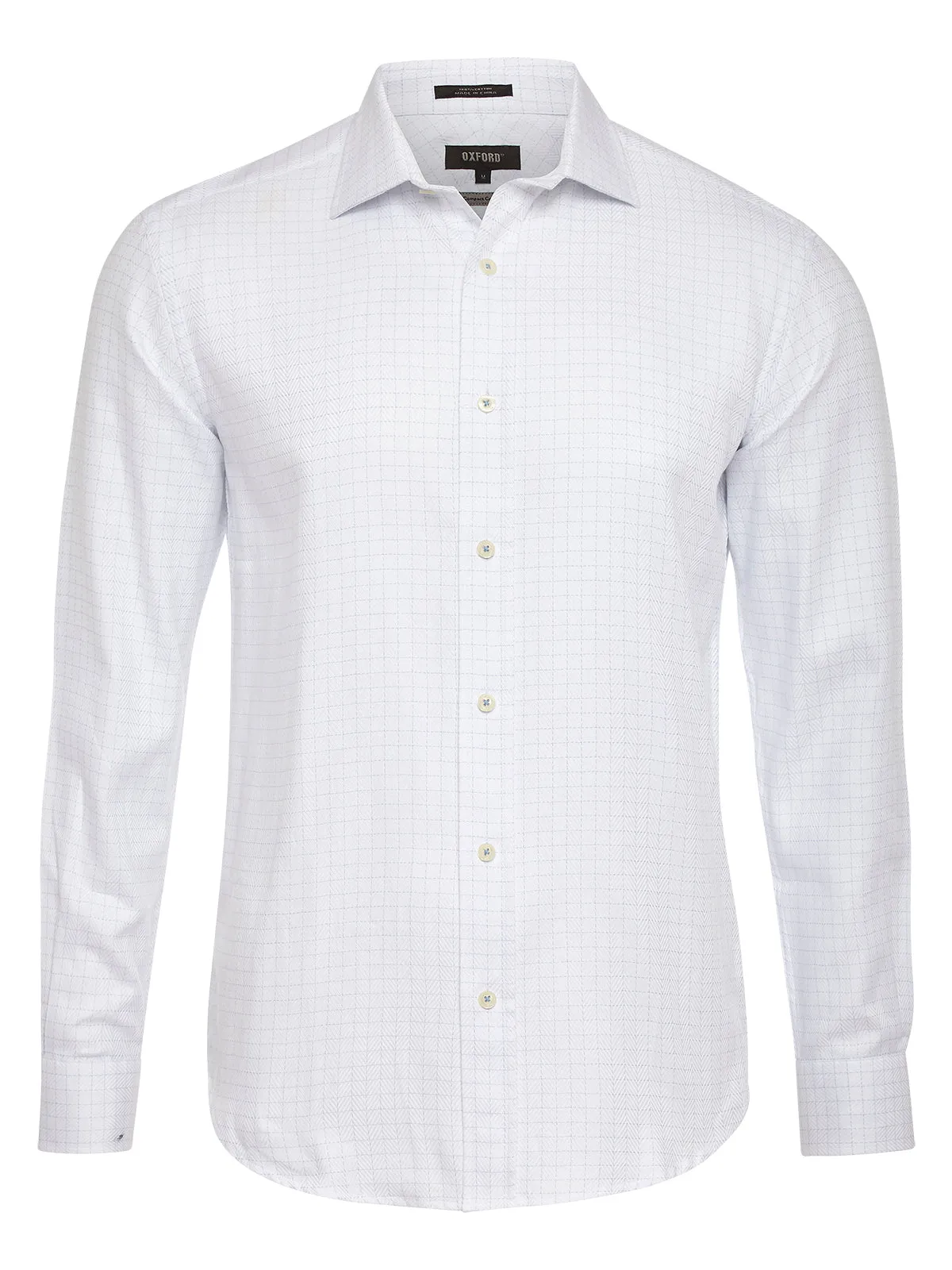 ISLINGTON DOBBY SHIRT SKY/ WHITE sold by Oxford Shop product image thumbnail 2