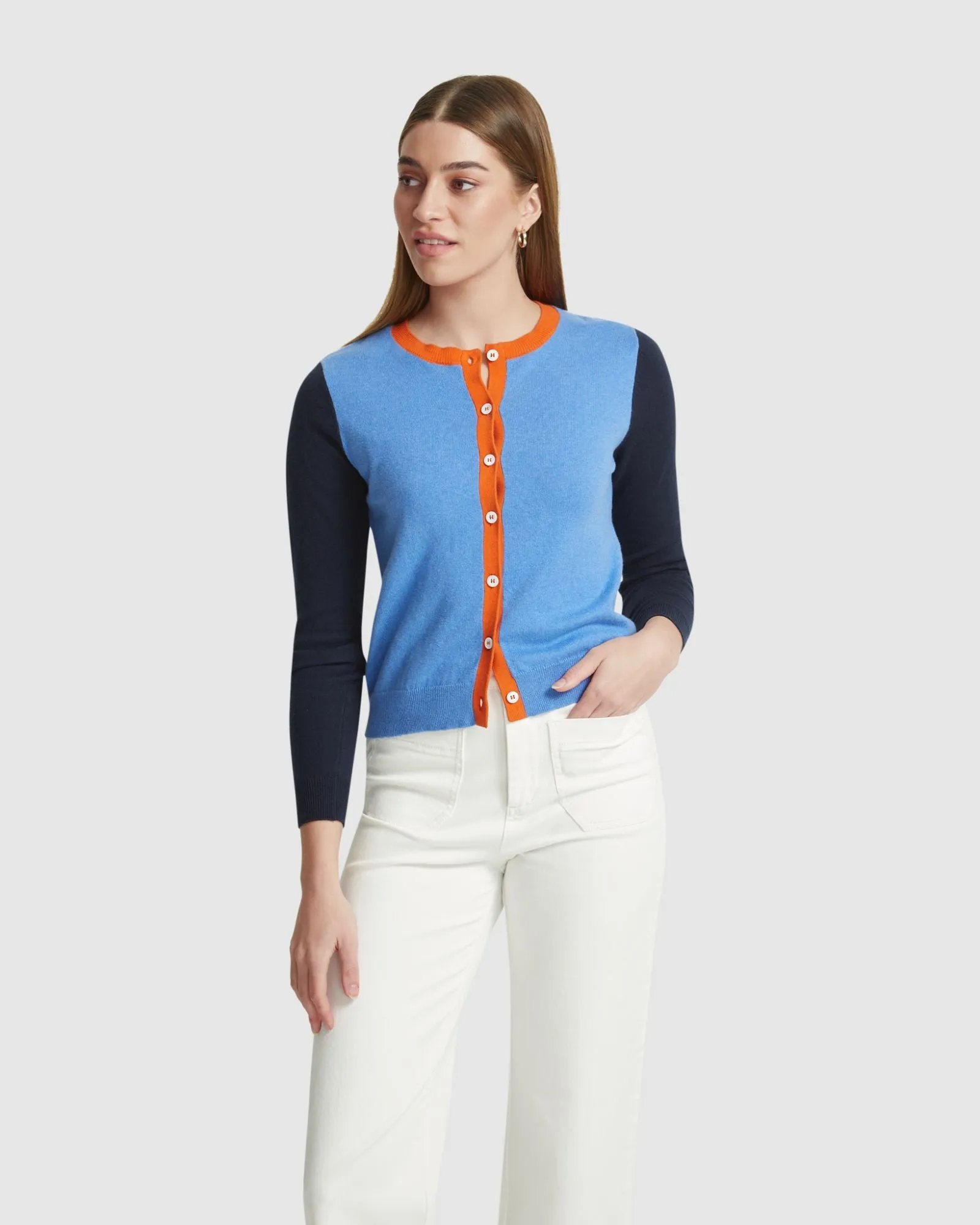 Helena Cashmere Blend Cardigan sold by Oxford Shop product image thumbnail 5