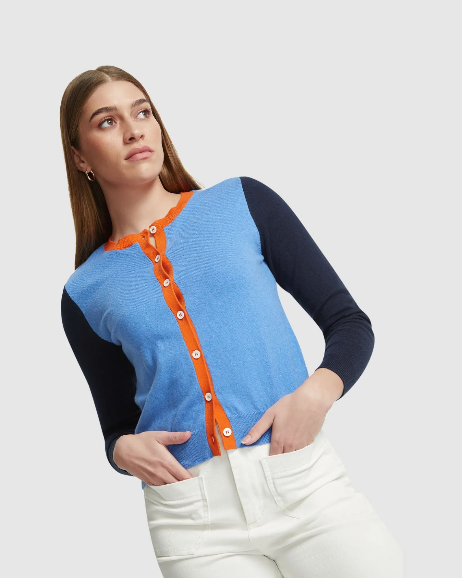 Helena Cashmere Blend Cardigan sold by Oxford Shop product image thumbnail 4