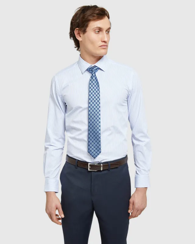 Beckton Dobby Striped Shirt sold by Oxford Shop