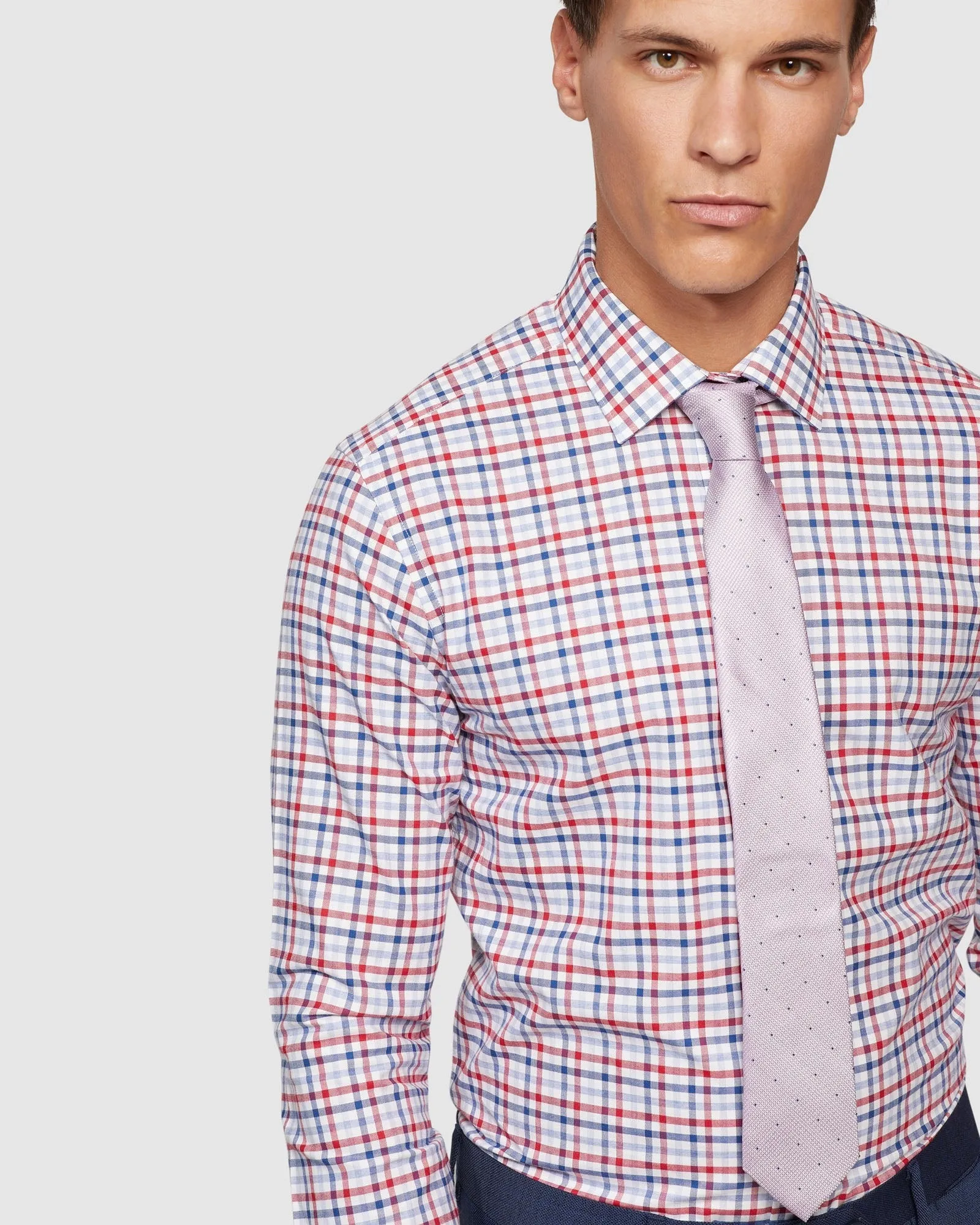 Beckton Slim Fit Checked Shirt sold by Oxford Shop product image thumbnail 4
