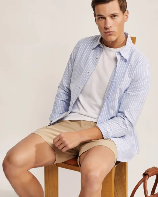 Portland Oxford Wve Striped Shirt sold by Oxford Shop