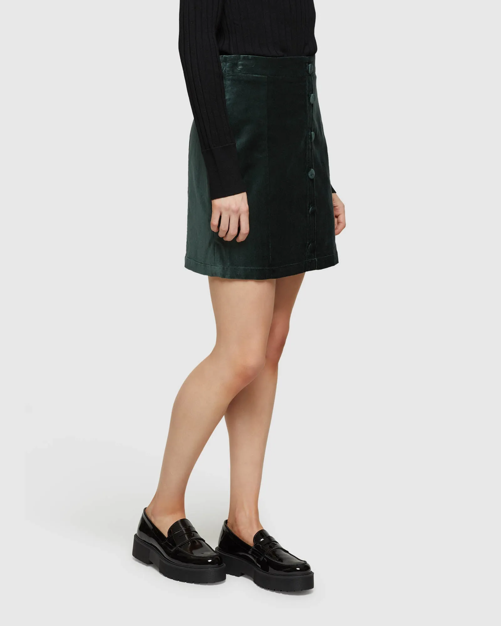 Anya Velvet Mini Skirt sold by Oxford Shop product image thumbnail 2